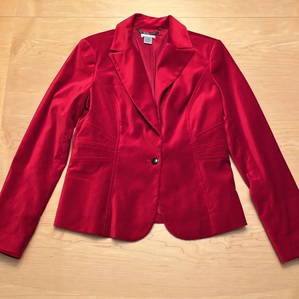 Cache Red Blazer - Picture 5 of 16